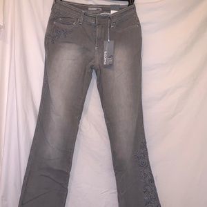 Chico’s Gray Washed Original Fit Jeans Size 0